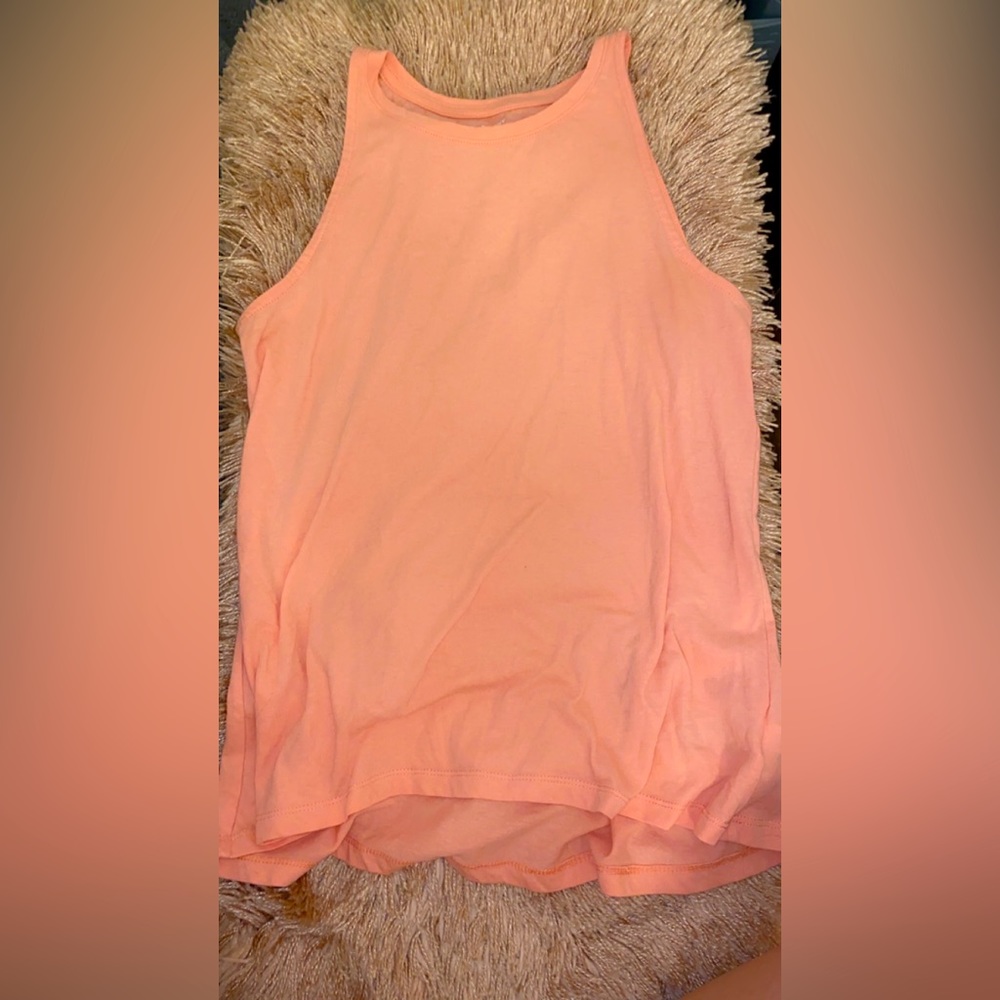 Pink sheer tank top